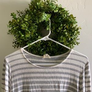 Grey and white striped tunic